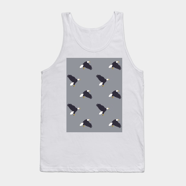 Bald Eagle (Navy & Pewter) Tank Top by Cascade Patterns